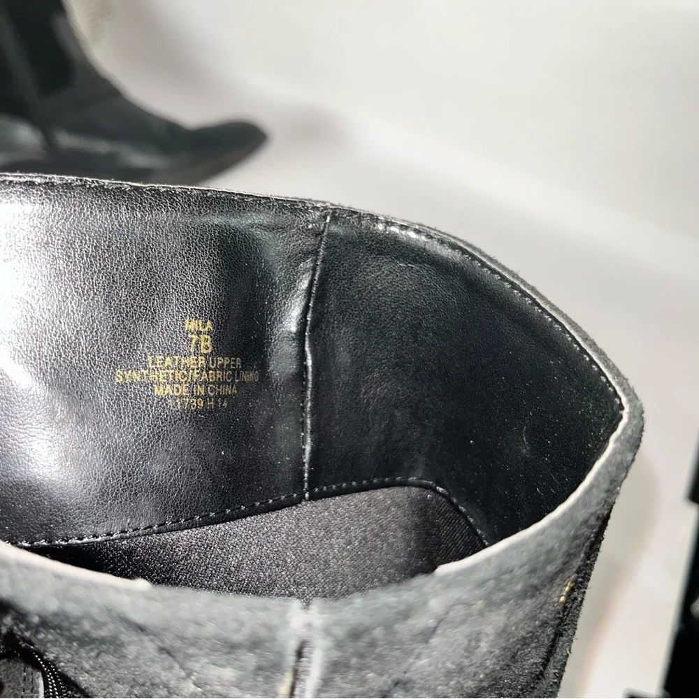 RALPH LAUREN Mila Black Leather Equestrian Boot size 7B - Picture 10 of 10